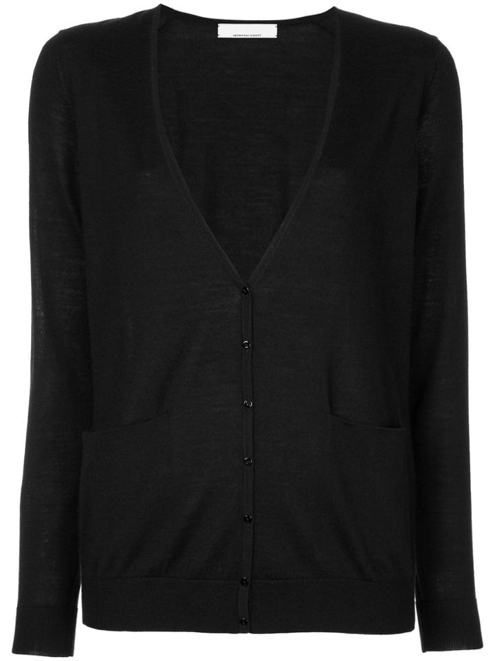 Jean Paul Knott V-neck Cardigan - Black