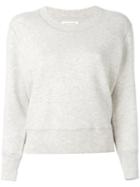 Isabel Marant Étoile 'cooper' Knit Sweatshirt, Women's, Size: 36, Grey, Cotton/polyamide/viscose/spandex/elastane