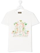 Roberto Cavalli Kids Floral Print T-shirt - White