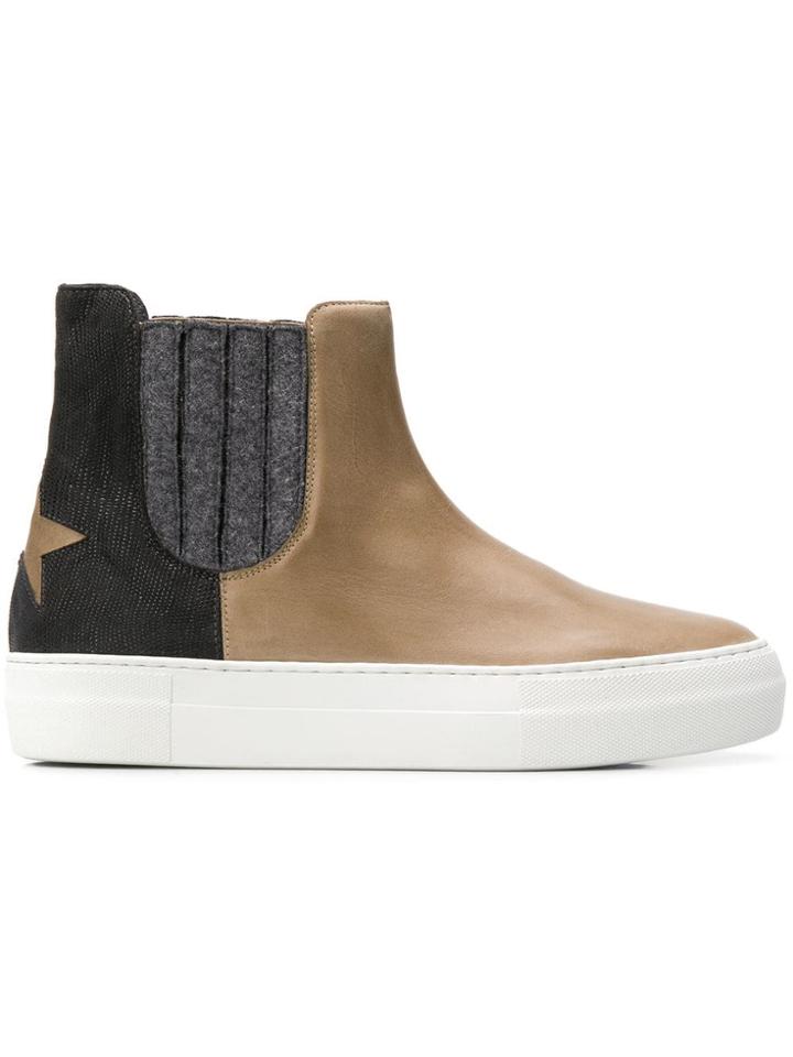 Lorena Antoniazzi Color Block Boots - Neutrals