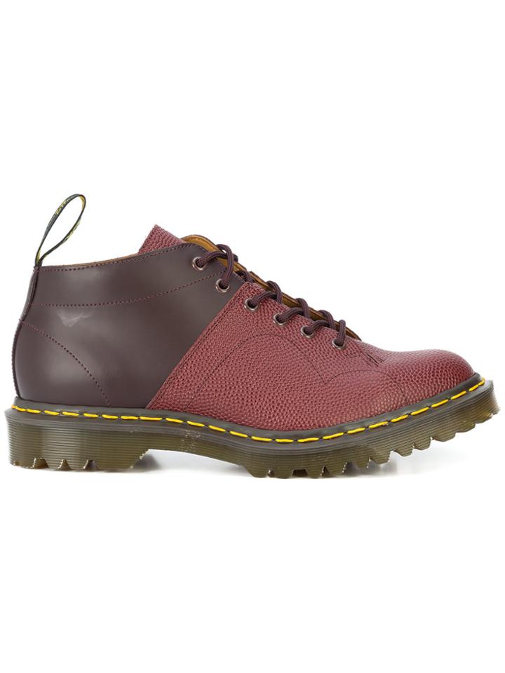 Dr. Martens Colour Block Boots - Red