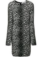 Givenchy Animal Print Longsleeved Dress - Black