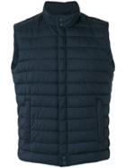 Herno Gilet Jacket, Men's, Size: 50, Blue, Polyamide/polyurethane