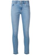 Levi's Frayed Hem Skinny Jeans - Blue