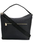 Borbonese Opla' Leather Shoulder Bag - Black