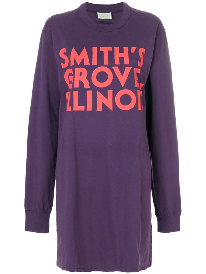 Aries Oversized Sweater Dress - Pink & Purple