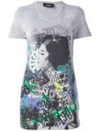 Dsquared2 Graffiti Print Long T-shirt