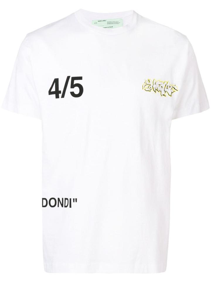 Off-white Short-sleeve Printed T-shirt
