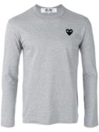 Comme Des Garçons Play - Long Sleeve T-shirt - Men - Cotton - M, Grey, Cotton