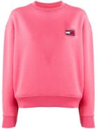 Tommy Jeans Embroidered Logo Sweater - Pink