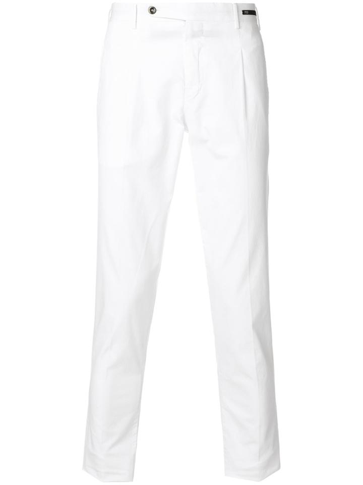 Pt01 Skinny Chinos - White