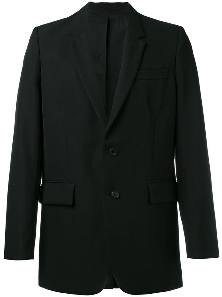 Ami Alexandre Mattiussi Two Button Long Jacket - Black
