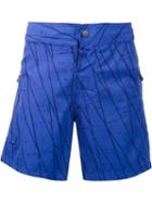 Everest Isles 'draupner Print' Swim Shorts, Men's, Size: 32, Blue, Polyamide/spandex/elastane