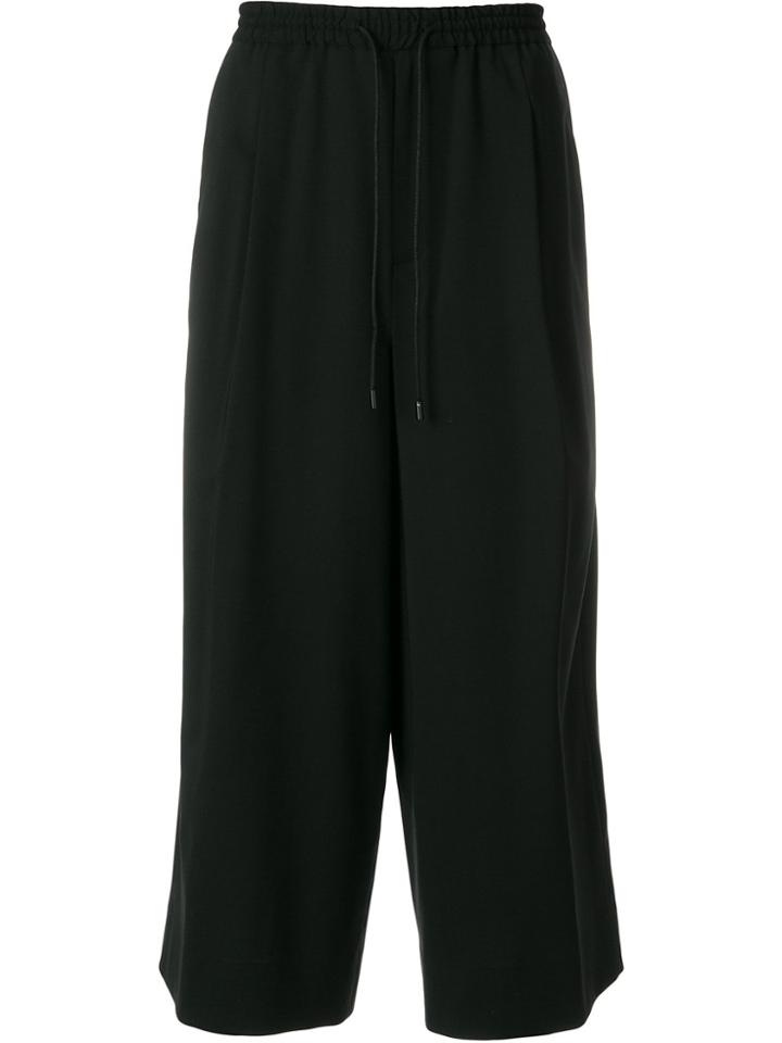 Juun.j Wide Leg Cropped Pants - Black