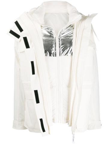 Yves Salomon Army Double Layer Jacket - White