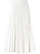 Fendi Pleated Midi Skirt - White