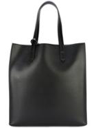 Givenchy Logo Embossed Tote, Women's, Black, Calf Leather