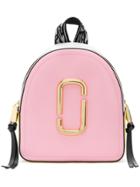 Marc Jacobs Color Blocked Branded Backpack - Pink & Purple