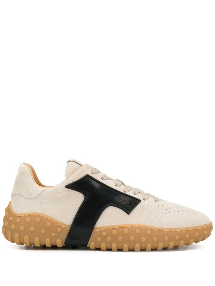Tod's Side Logo Sneakers - Neutrals