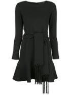 Josie Natori Crepe Dress - Black