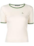 Alexa Chung Contrast Trim T-shirt - Neutrals