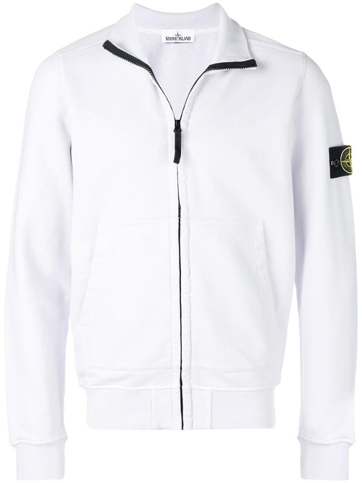 Stone Island Front Zipped Cardigan - Grey