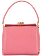 Gucci Vintage Bamboo Line Handbag - Pink & Purple