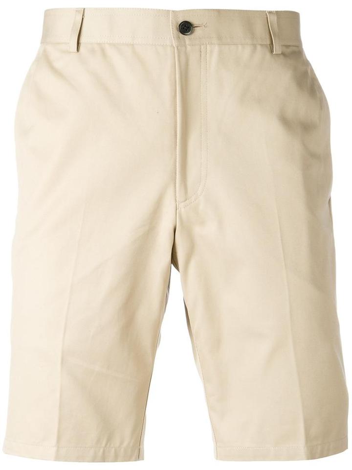 Thom Browne Unconstructed Chino Shorts, Men's, Size: 2, Nude/neutrals, Cotton