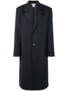 Hope Long Single Breasted Coat - Blue