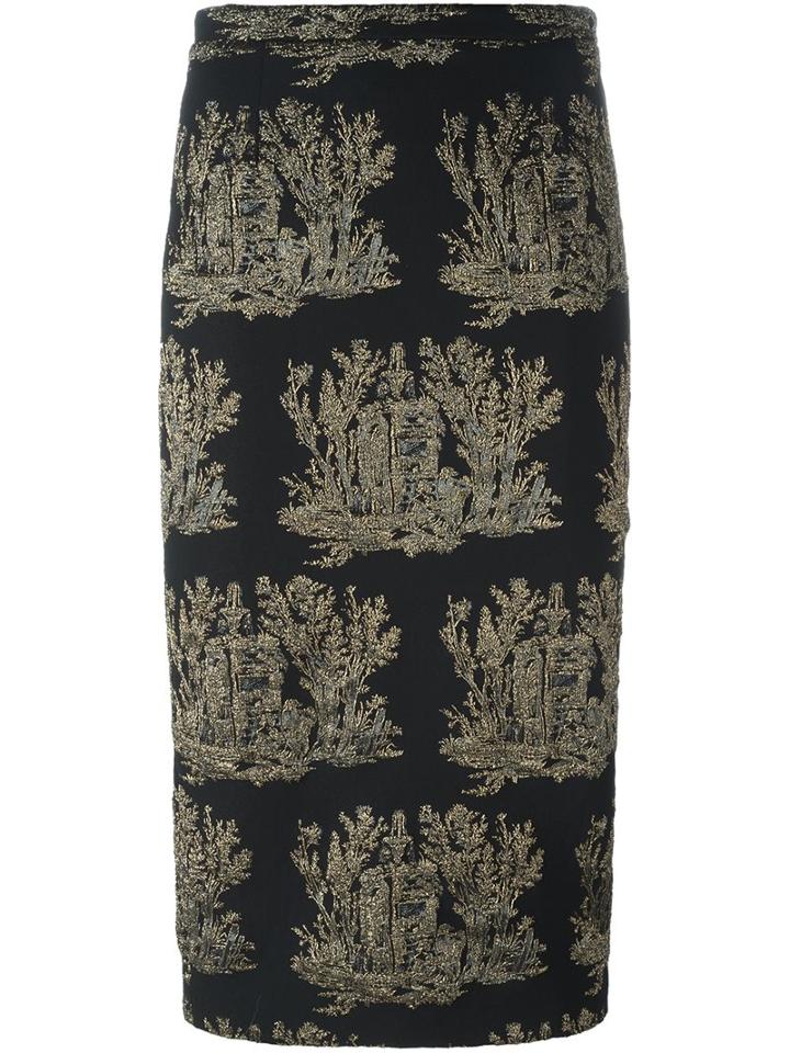 No21 Metallic Embroidery Skirt