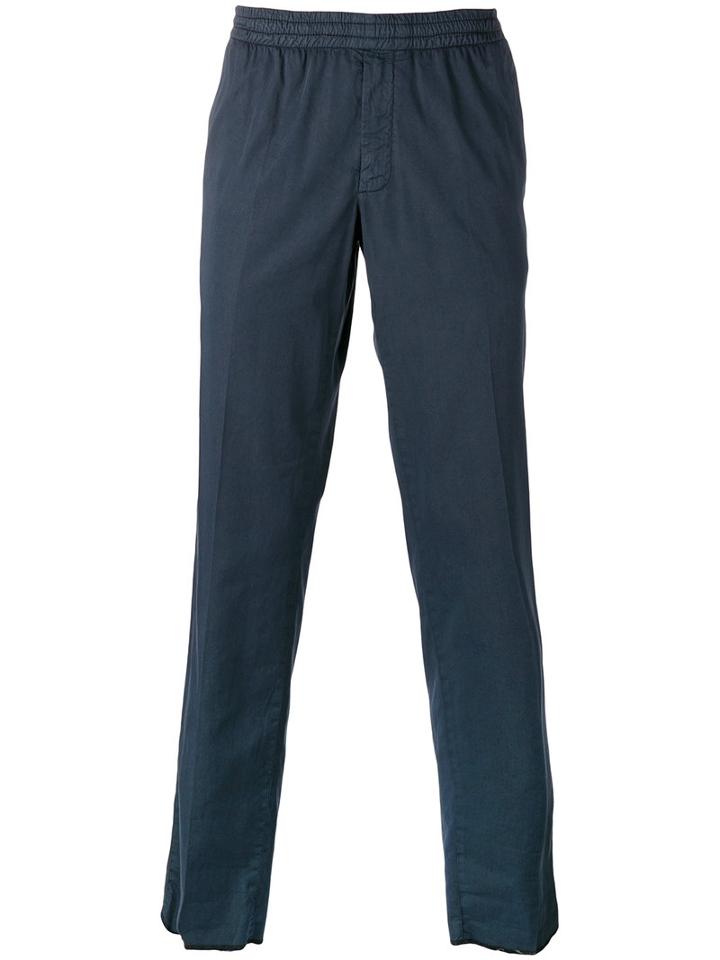 Dondup Slim-fit Track Pants, Men's, Size: 48, Blue, Silk/cotton