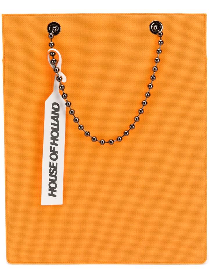 House Of Holland Ballchain Tote - Orange