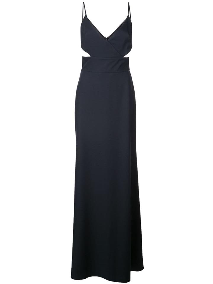 Amsale Cut-out Detail Gown - Blue