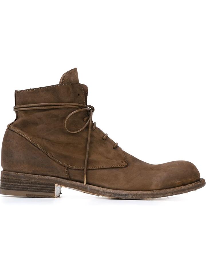 Officine Creative Hubble Boots, Women's, Size: 38.5, Brown, Leather/suede