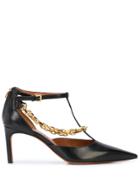 Altuzarra Chandi T- Strap - Gold/black