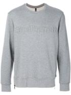 Neil Barrett - Logo Embossed Sweatshirt - Men - Cotton/spandex/elastane/viscose - Xl, Grey, Cotton/spandex/elastane/viscose