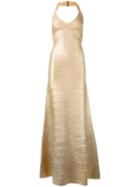 Hervé Léger Embossed Detail Evening Dress, Women's, Size: Xs, Nude/neutrals, Rayon/nylon/spandex/elastane