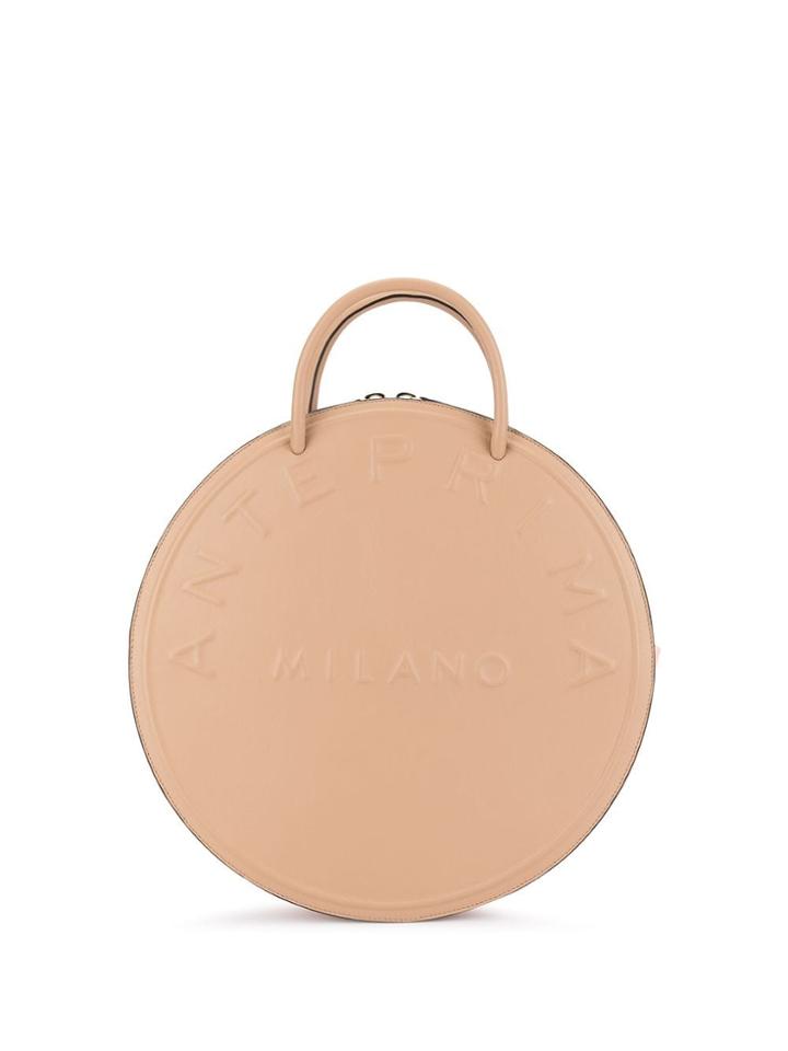 Anteprima Disco Round Tote Bag - Neutrals