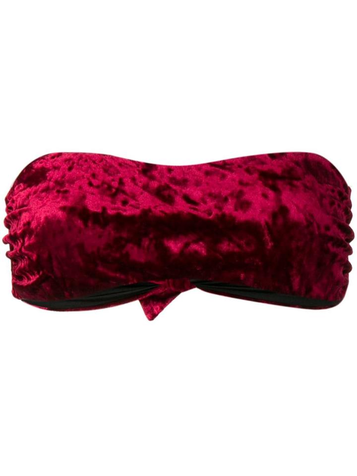 Fisico Bandeau Bikini Top - Red