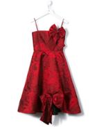 Little Bambah - Rose Jacquard Pin Up Dress - Kids - Silk - 7 Yrs, Red