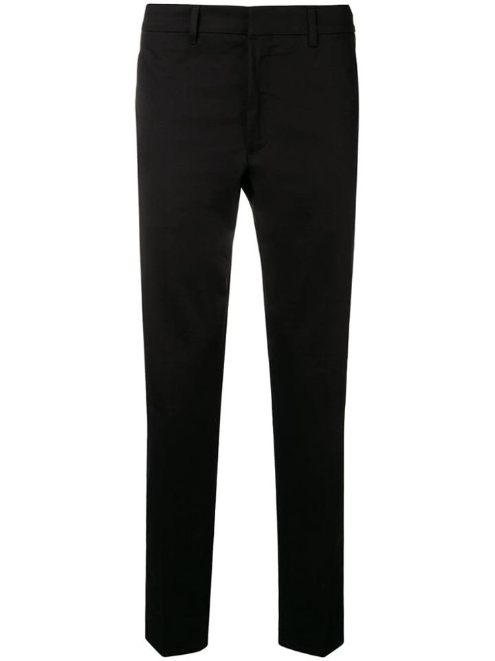 Prada Straight Fit Tailored Trousers - Black