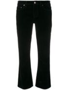 Saint Laurent Cropped Fitted Jeans - Black