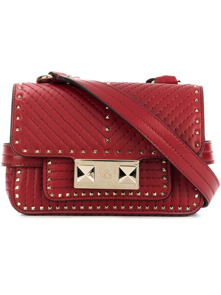 Valentino Valentino Garavani Rockstud Spike Body Bag - Red