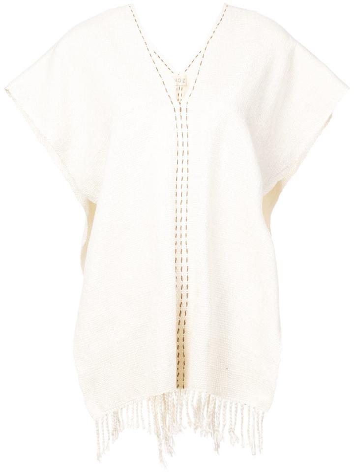 Voz Copper Threads Manta - White