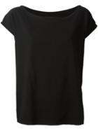 Mm6 Maison Margiela Wide Square Top, Women's, Size: 44, Black, Viscose