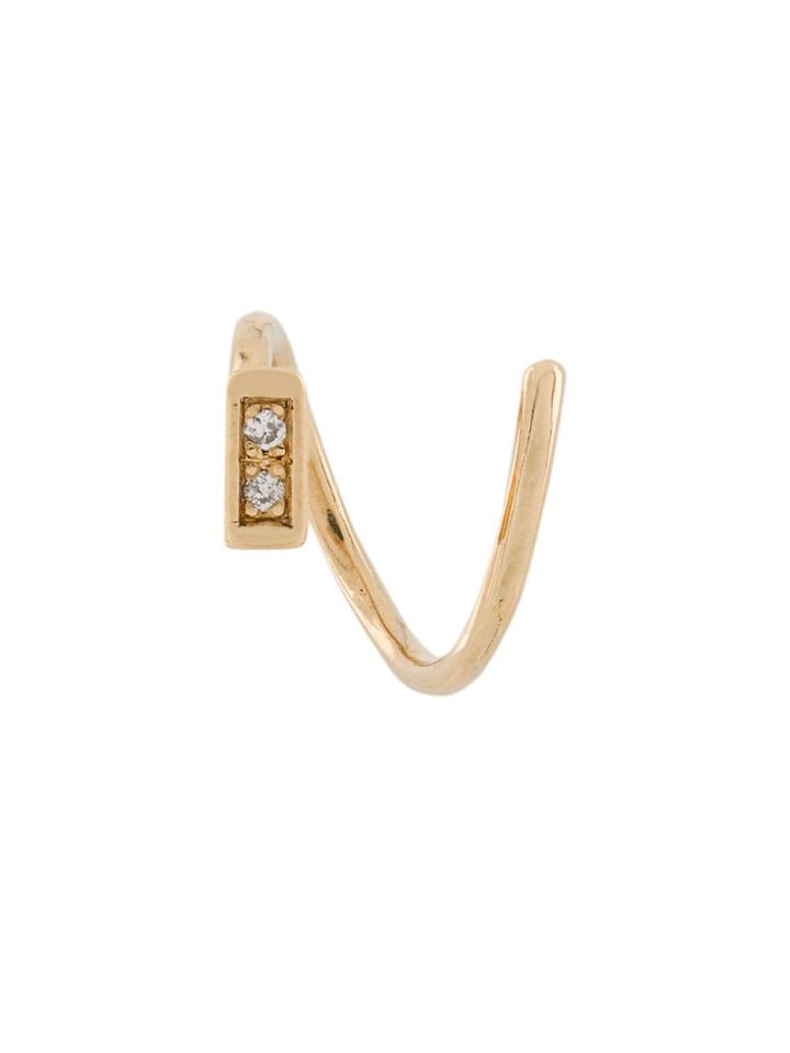 Maria Black 'ari' Twirl Diamond Earring - Gold