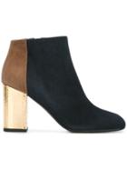 Marni Contrasting Heel Ankle Boots - Blue