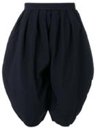 Comme Des Garçons Comme Des Garçons Round Pleated Shorts - Blue