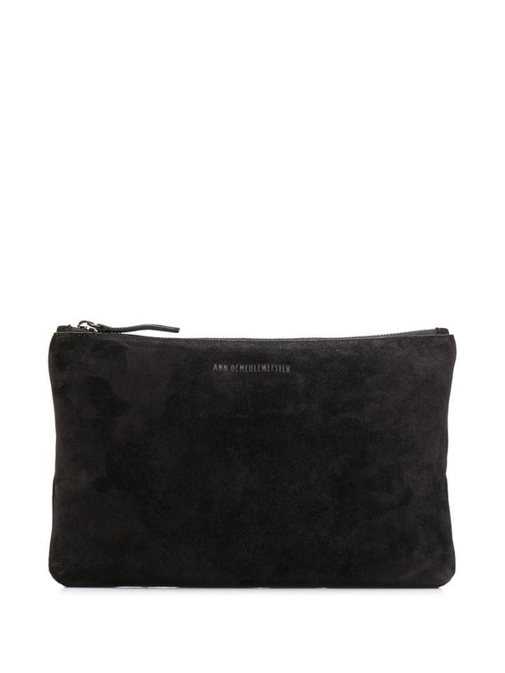 Ann Demeulemeester Metallic Logo Mini Bag - Black