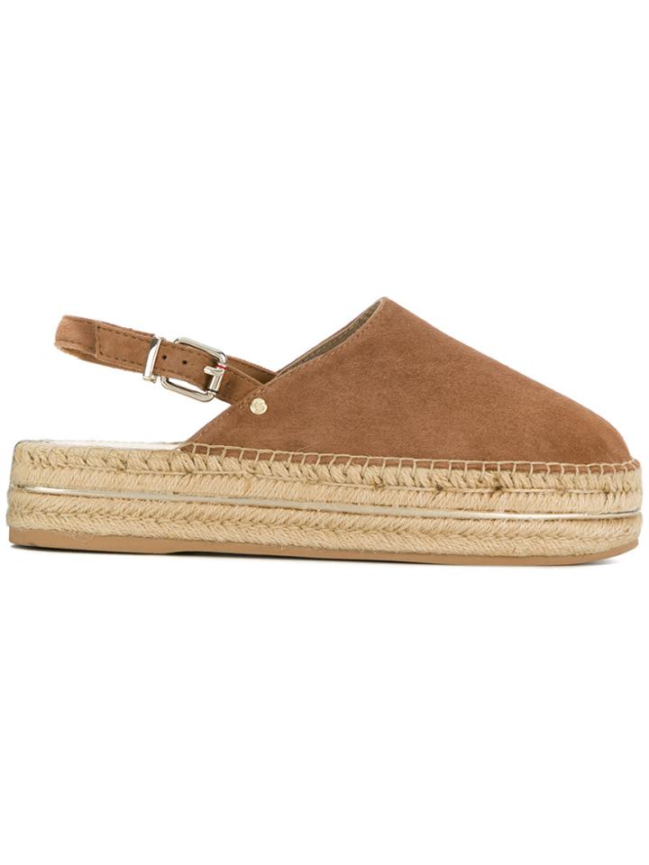 Tommy Hilfiger Slingback Espadrilles - Brown